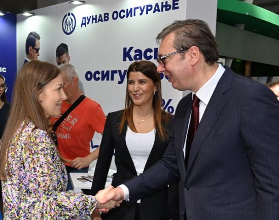 Ivana Soković i Aleksandar Vučić – sajam automobila 2022