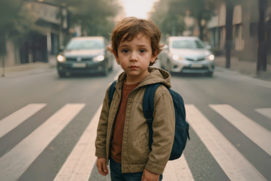 bezbednost dece u saobraćaju, slika
